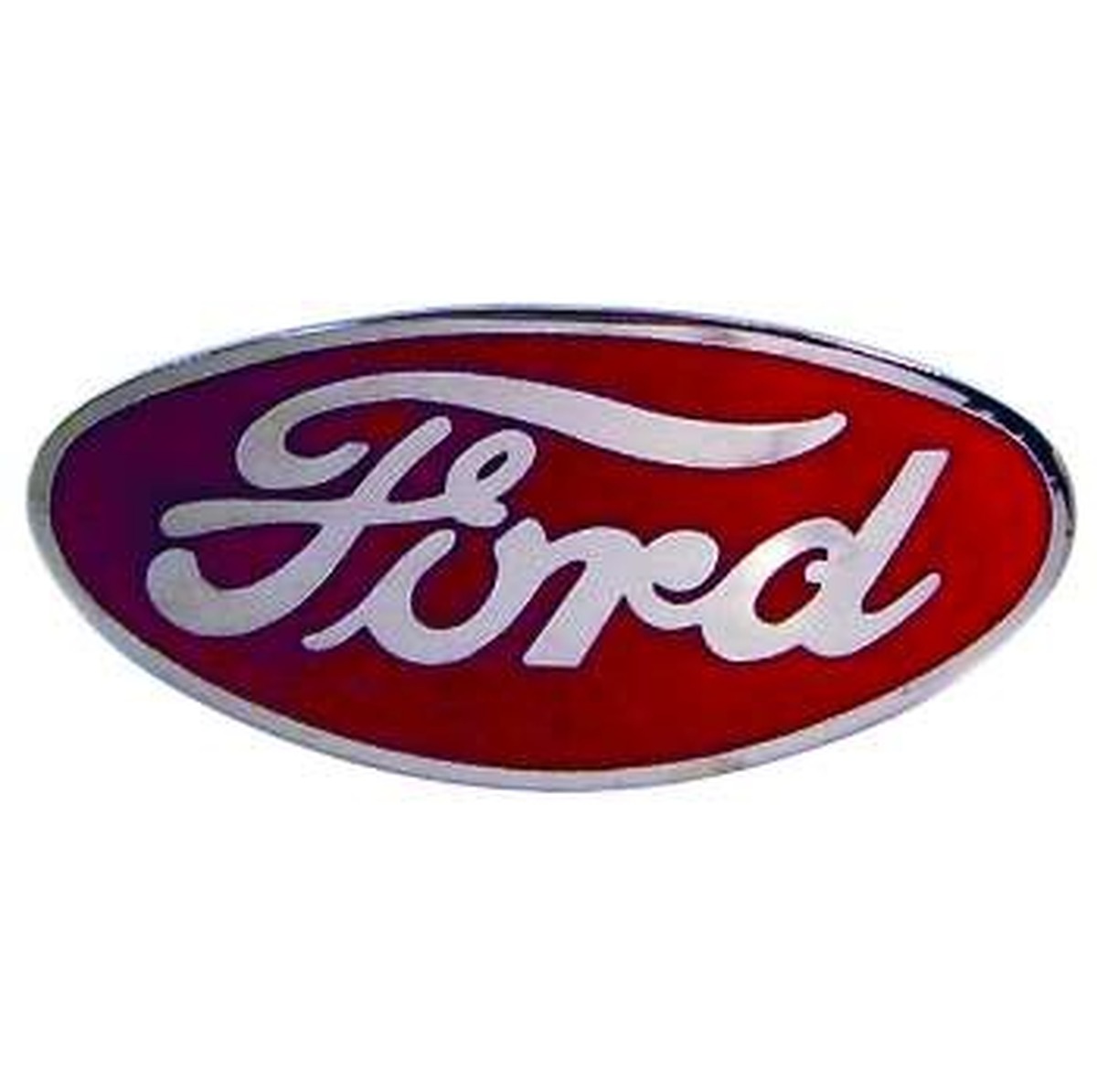 Grill/Radiator Emblems - Ford porcelain grill emblem RED 1934 pas