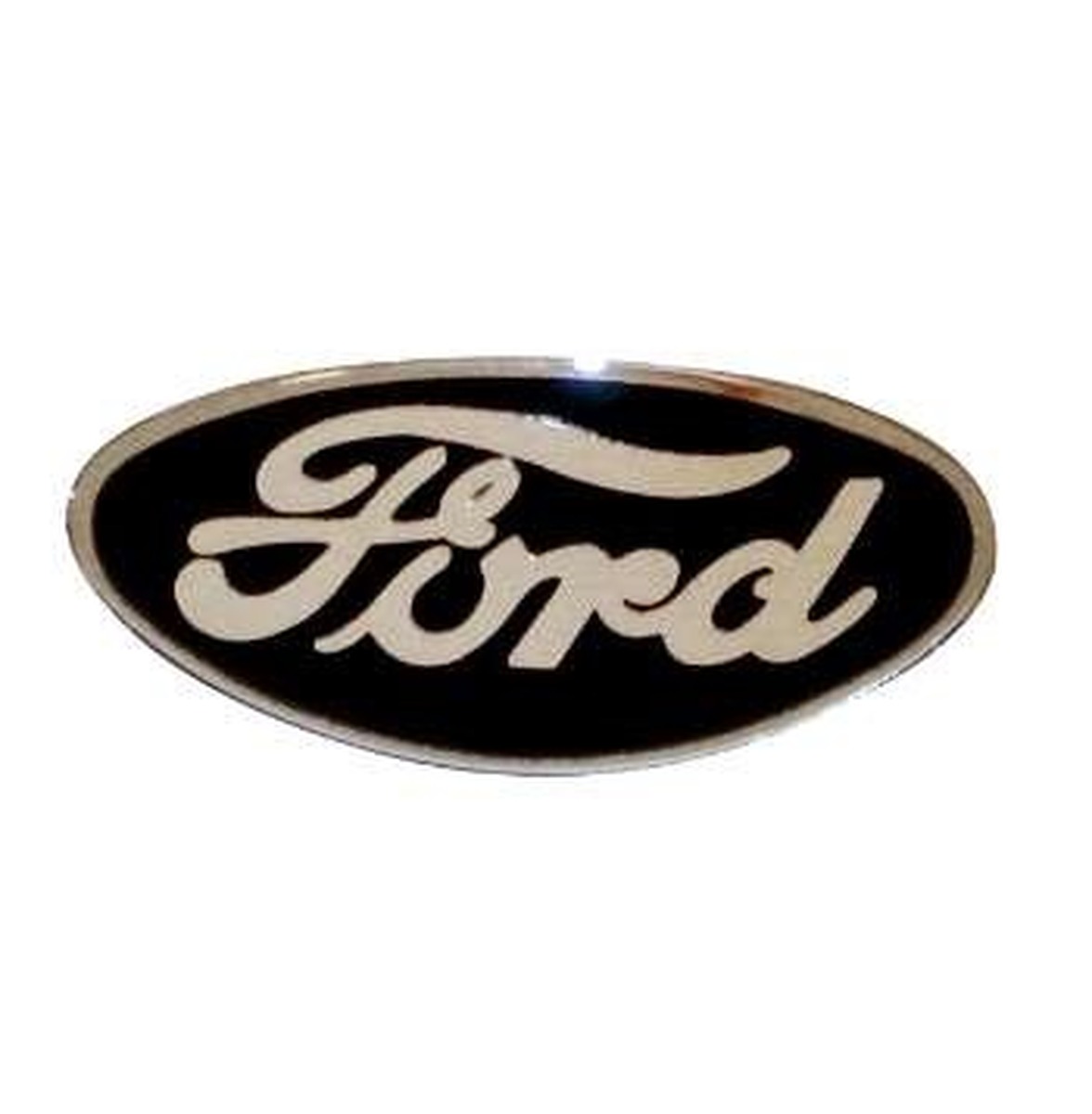 Grill/Radiator Emblems - Ford porcelain grill emblem BLACK 1935-38 pas