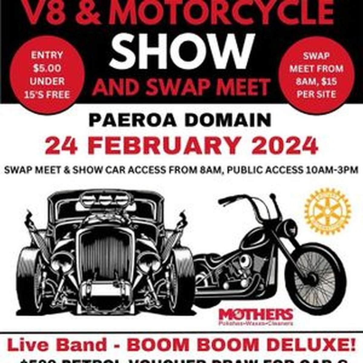 Paeroa's V8s Motorcycle Show 