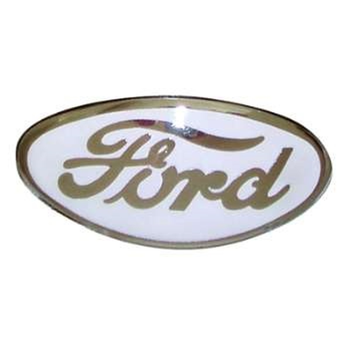 Grill/Radiator Emblems - Ford porcelain grill emblem WHITE 1934 pas