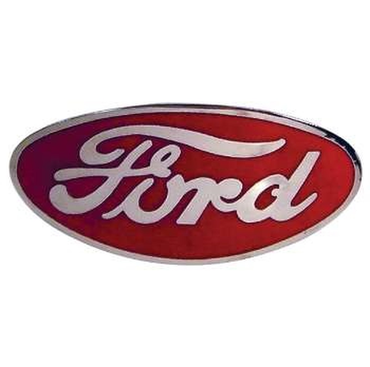 Grill/Radiator Emblems - Ford porcelain grill emblem RED 1935-38 pas