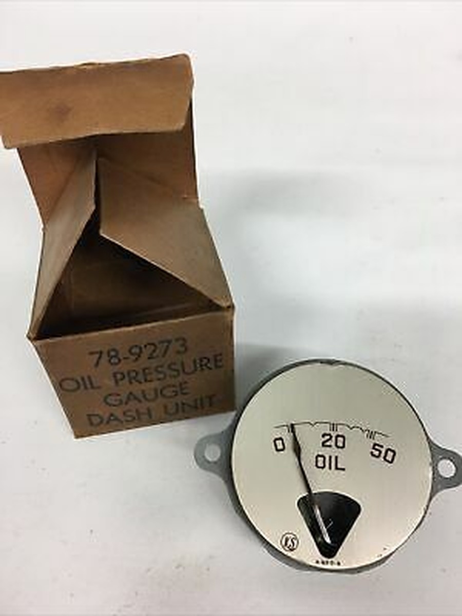 Electrical - Oil pressure gauge - 1937 pas & com