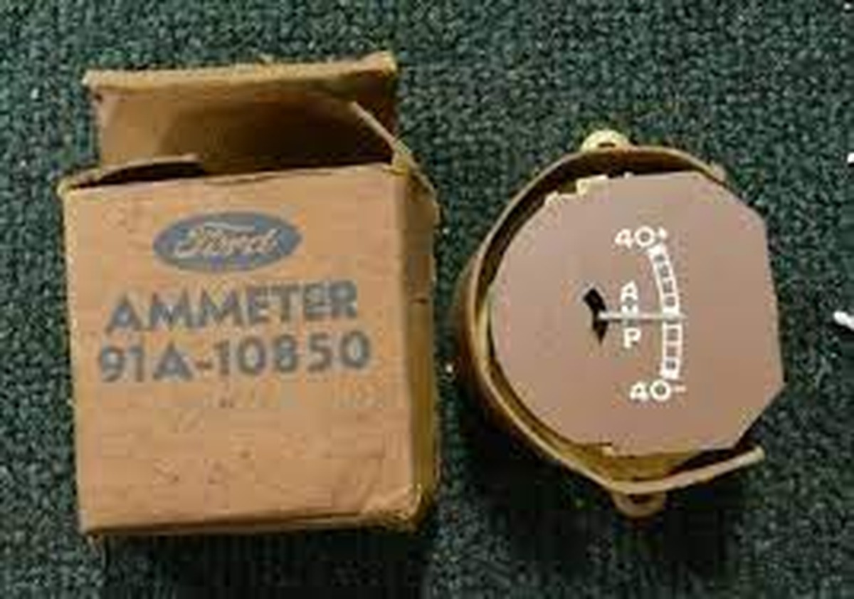 Electrical - Ammeter gauge - 1939 passenger