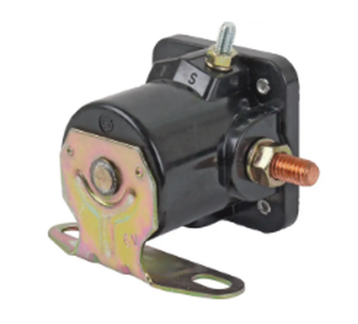 Starter & related parts - Starter solenoid 6V - 1951-55 pas & com