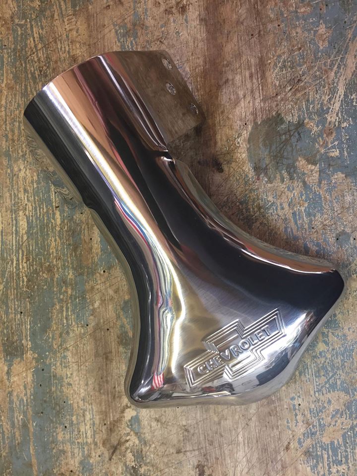 Exhaust Deflectors - Chevrolet Bow Tie with Script