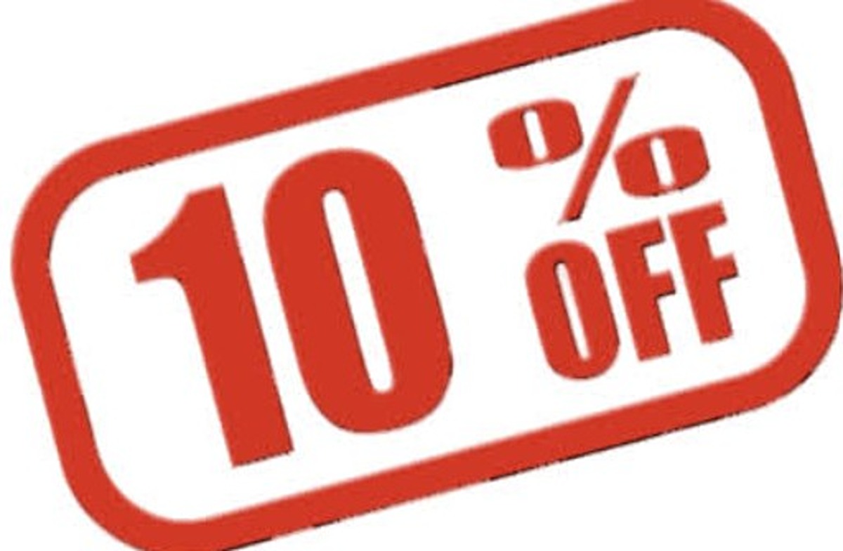 10% Off All Shop Floor Stock 