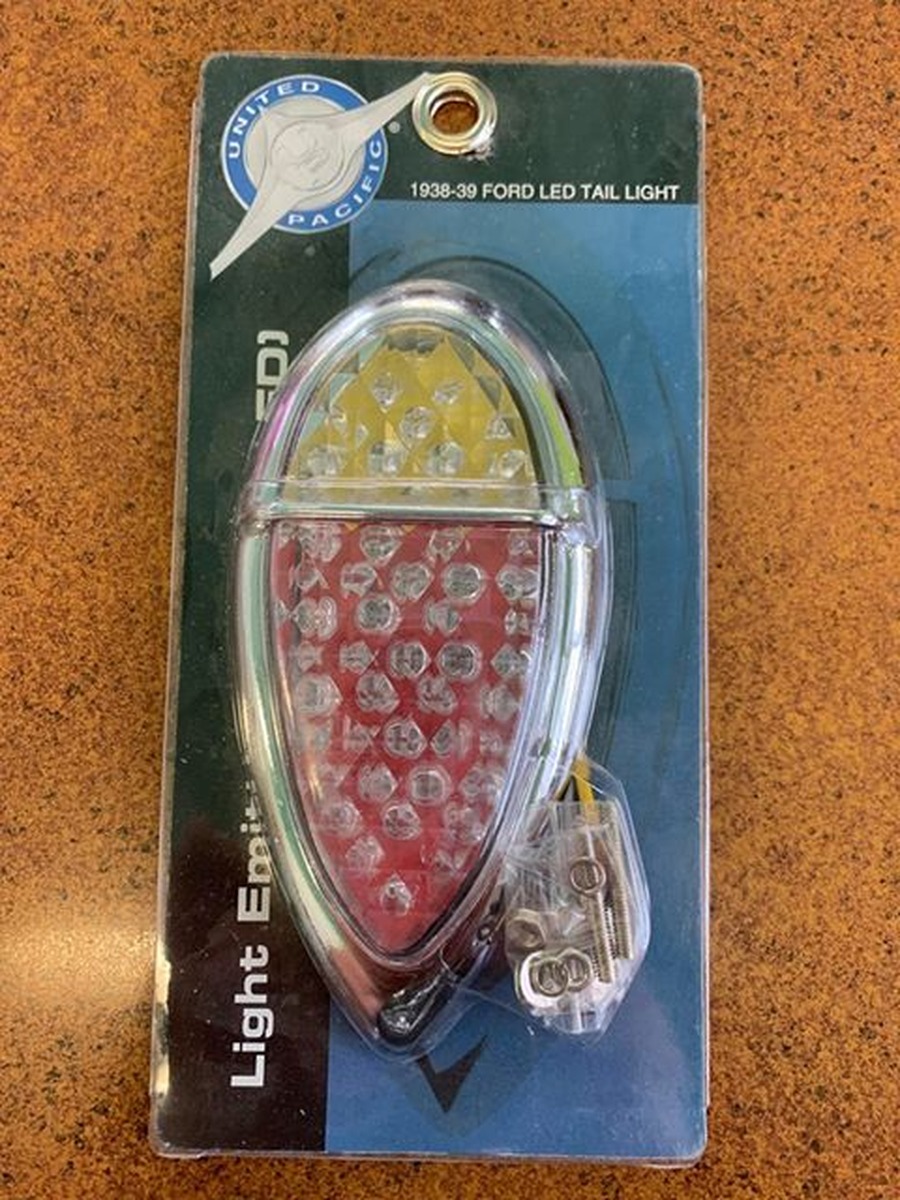 Ford Tail Lights - Tail light Red/Amber LED w/Baby Zephyr 1938 39 pass